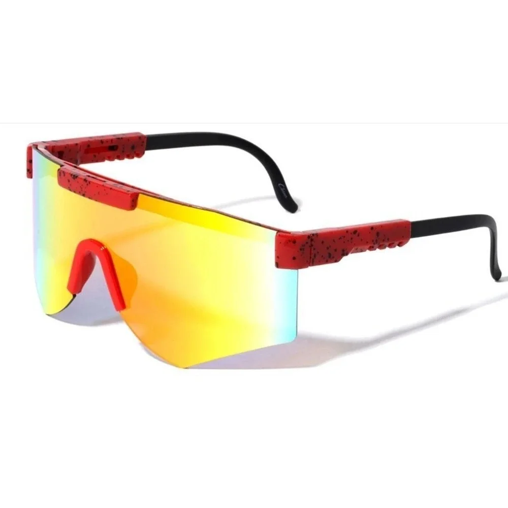 Shield Sunglasses Mirrored Visor Cycling Running Sport Sunglasses Men Cover Face